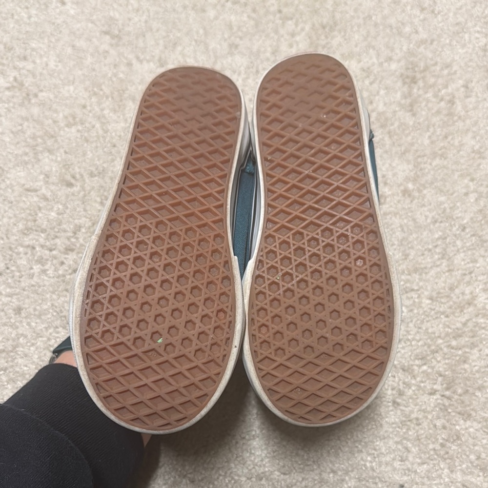 Vans Blue Sneakers with Velcro Straps and Signature Stripe - Picture 5 of 7
